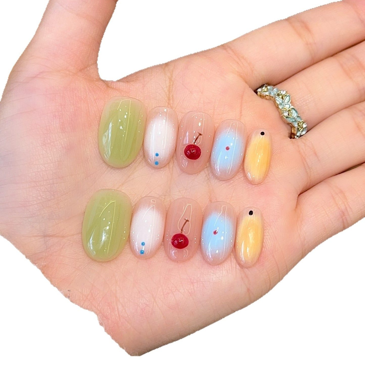 Kunstnagel Design mit Fröhlichem Obstmotiv Brehn