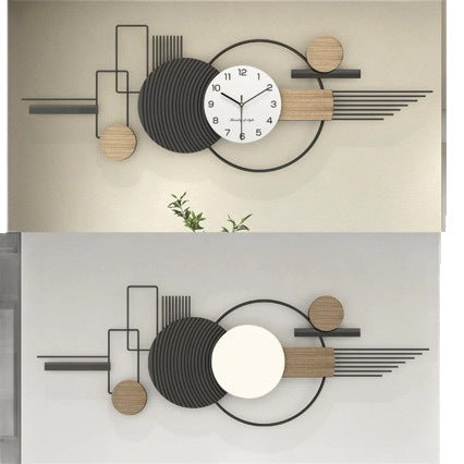 Moderne Künstlerische Wanduhr mit geometrischem Design Brehn
