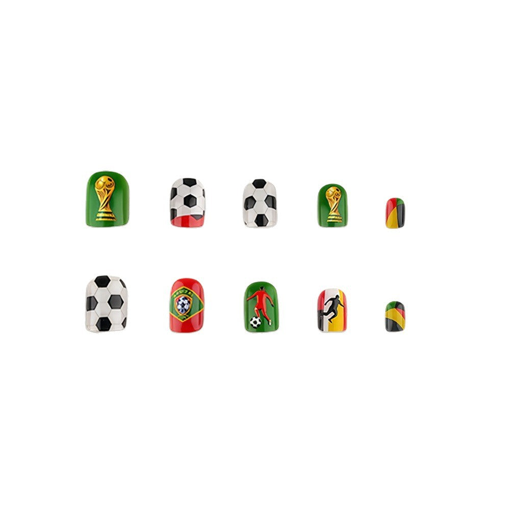 Kunstnägel Im Kreativen Fußball-Motiv Brehn