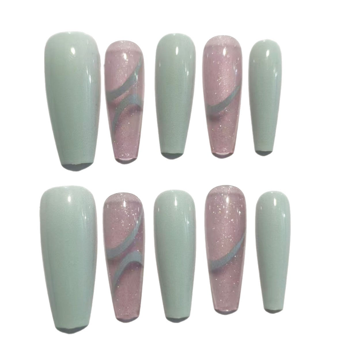 Lange Stiletto Nagelkunst Brehn
