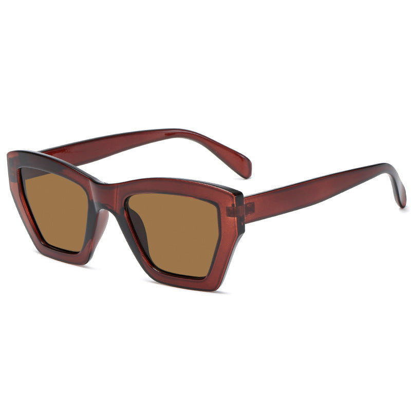 Damen trendige Sonnenbrille im modernen geometrischen Design Brehn