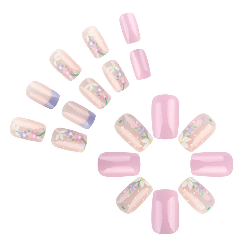 Blumen Kunst Press-On Nageldesign Brehn