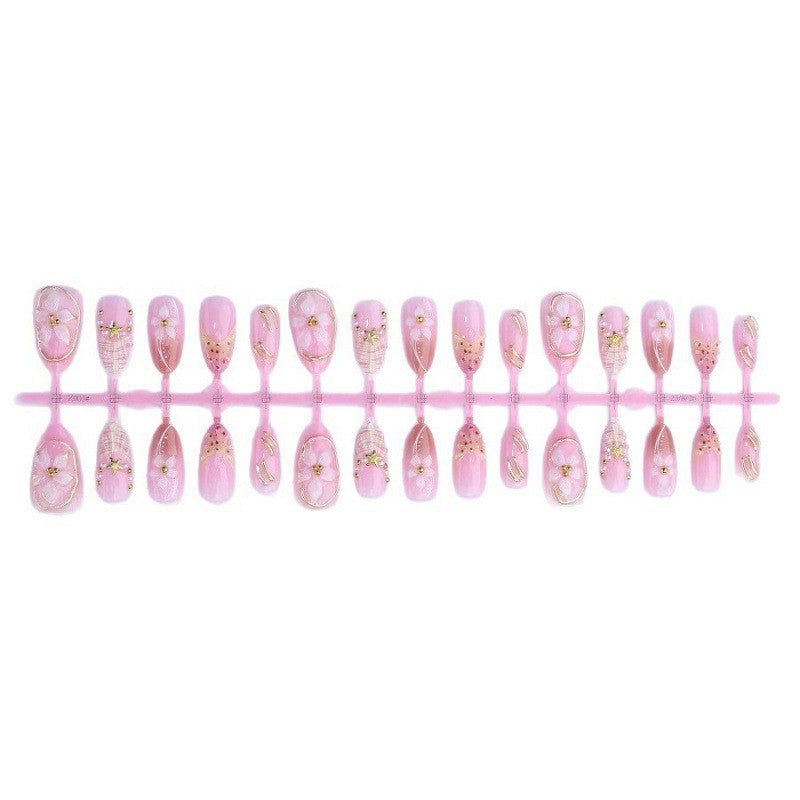 Künstlerisches Press-On-Nageldesign Brehn