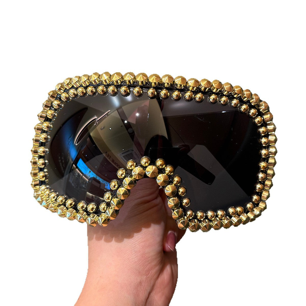 Damen modische Skibrille mit glamourösem Strassbesatz Brehn