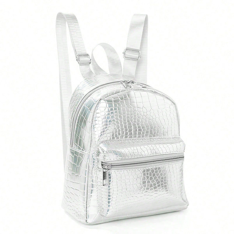 Rucksack Im Eleganten Krokodil-Look Brehn