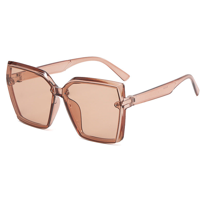 Damen Oversized Sonnenbrille mit modernem Schildpatt-Design Brehn