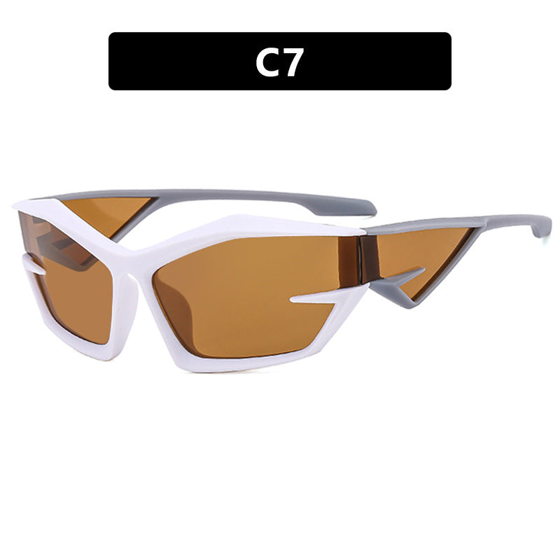 Damen futuristische Sport-Sonnenbrille Brehn
