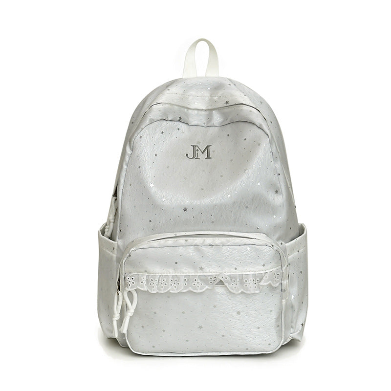 Stylische mit Sternen verzierte Rucksack