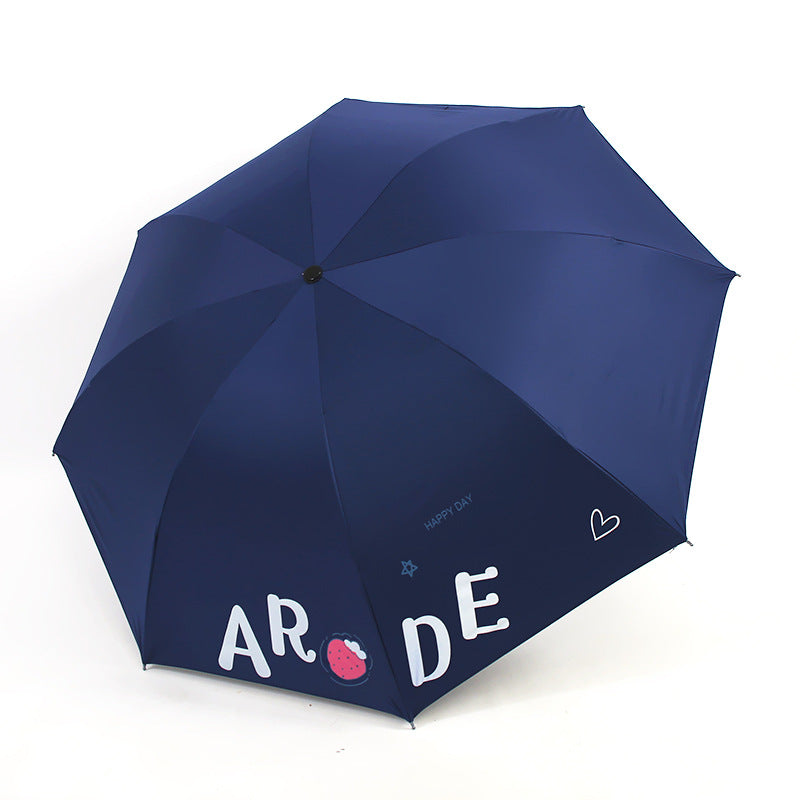 Damen Faltbarer Regenschirm mit fröhlichem Design Brehn