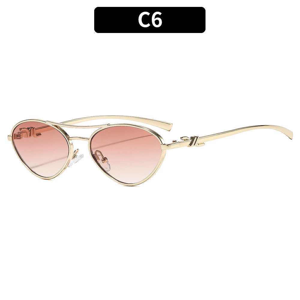 Elegante Dual Bridge Sonnenbrille