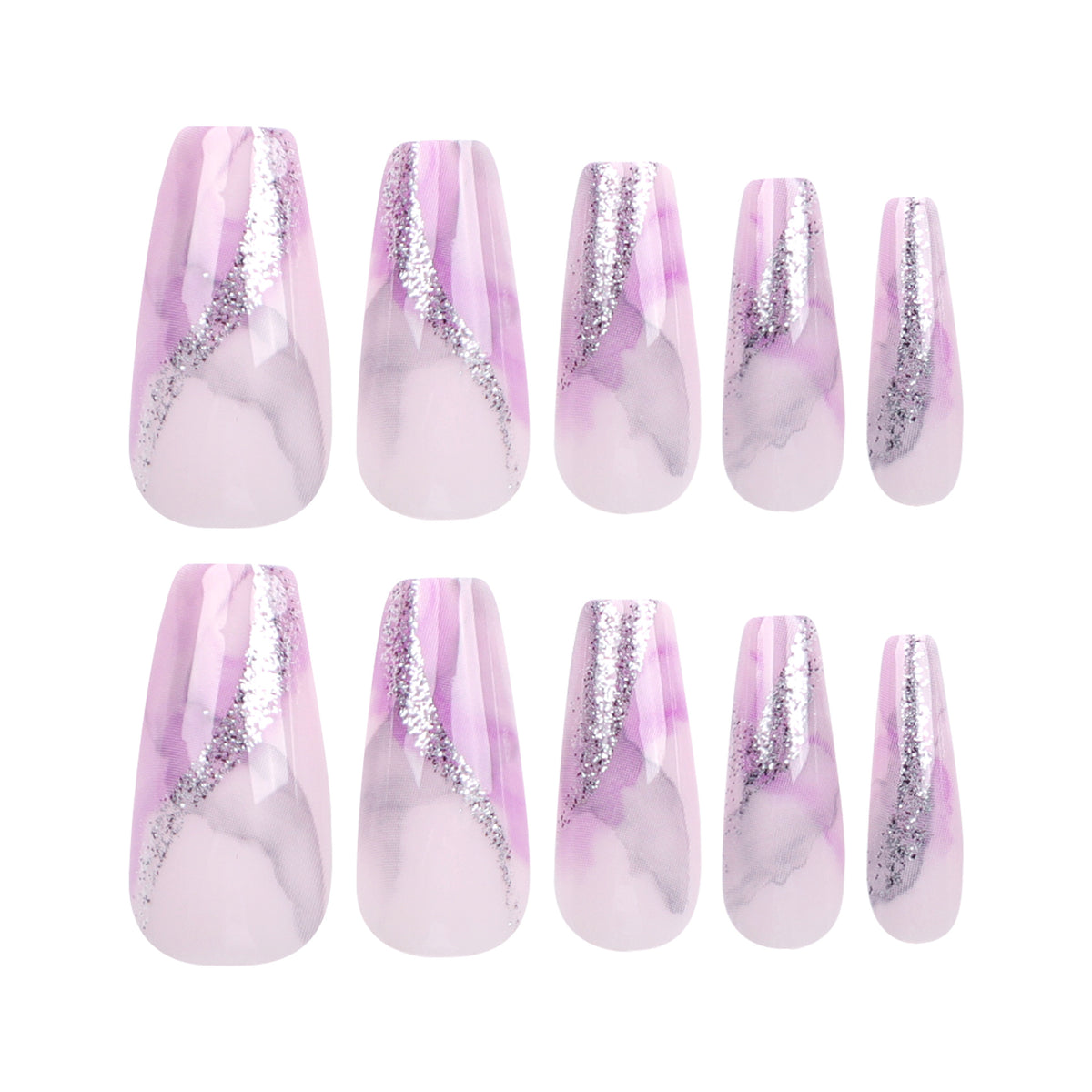 Kunstvolle Nailart mit Glitzerdetails Brehn