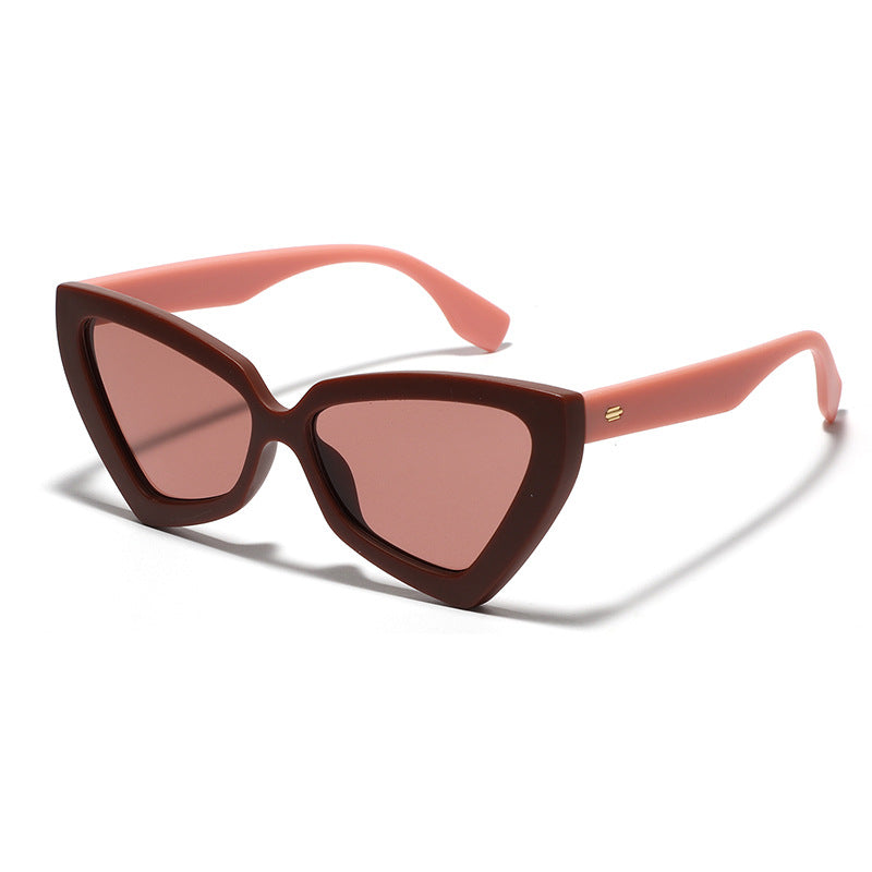Damen Cat-Eye Sonnenbrille mit verspiegelten Gläsern und robustem Rahmen Brehn