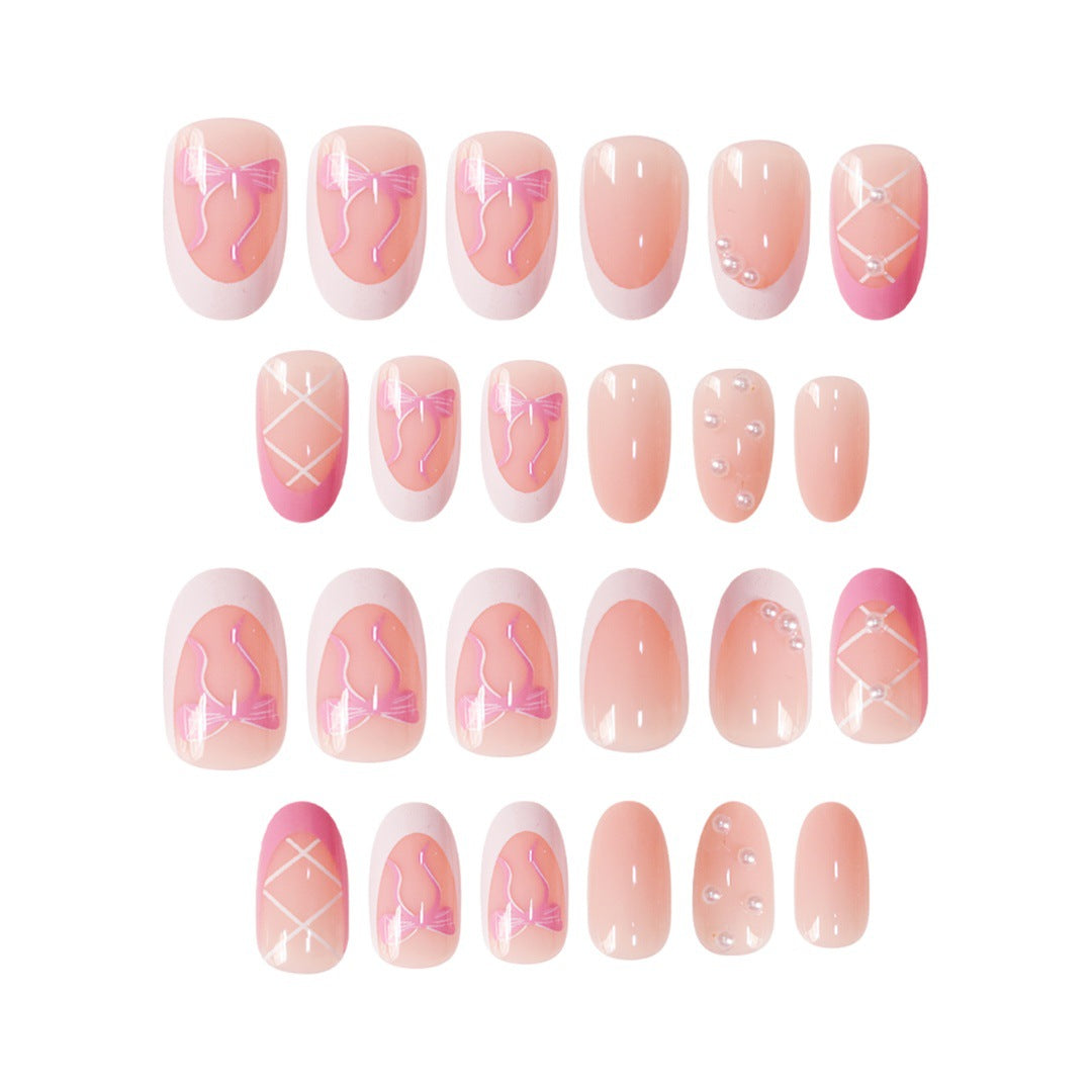 Elegantes Dekoratives Press-On Nagelset Brehn