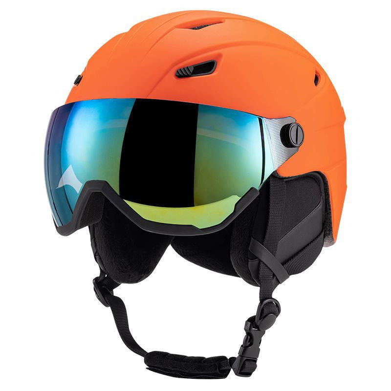 Hochleistungs-Skihelm mit integriertem Visier Brehn