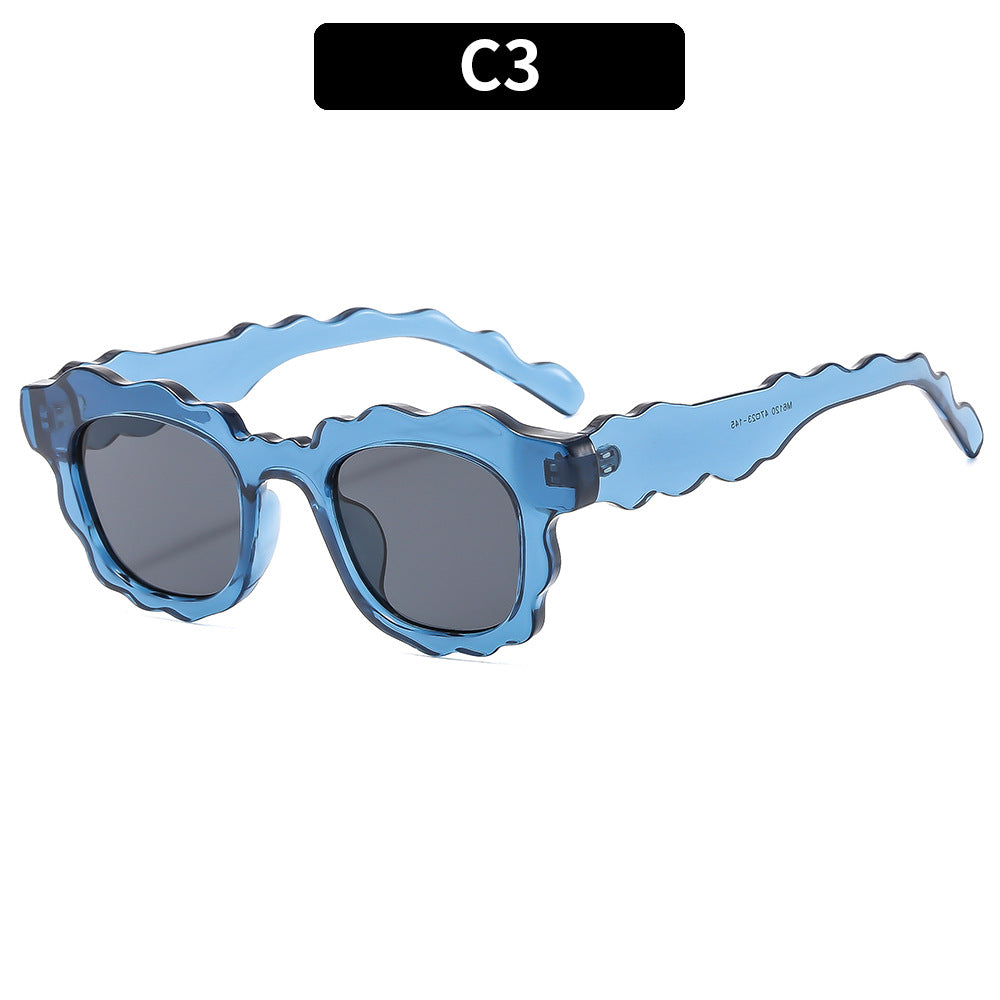 Künstlerische Wellenrahmen-Sonnenbrille