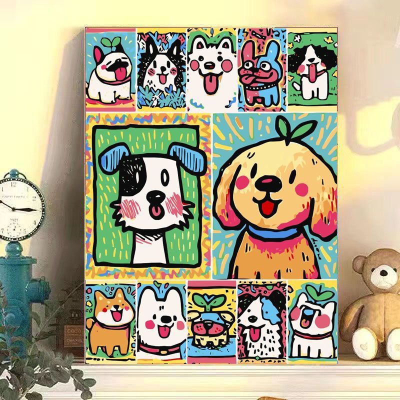Verspielt Katzen-Themen Leinwand Wandkunst Brehn