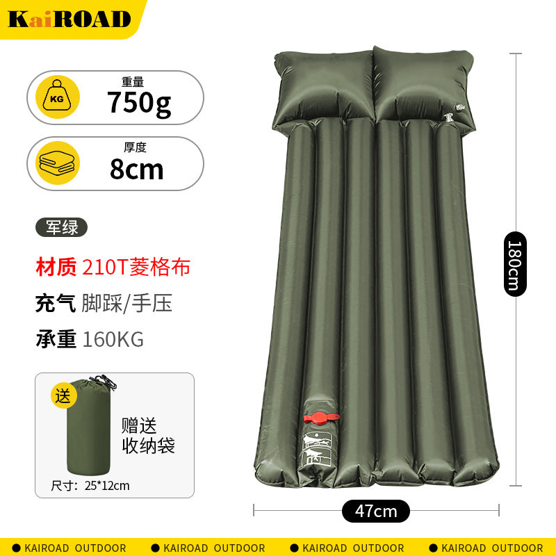 komfortable aufblasbare Campingmatte mit integriertem Kissen und wasserdichter TPU-Oberfläche Brehn