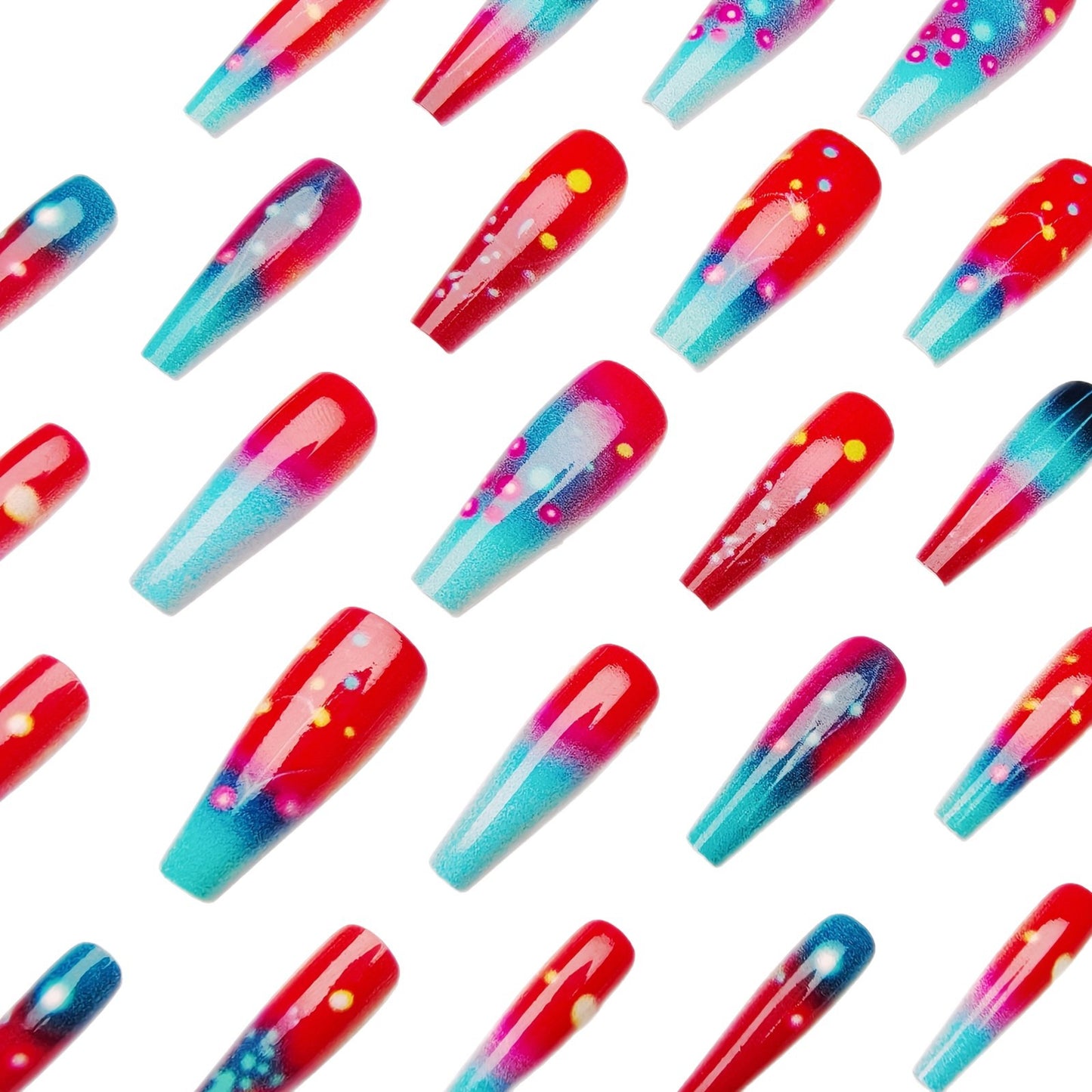 Kunstnägel mit Leuchtendem Gradient-Design Brehn