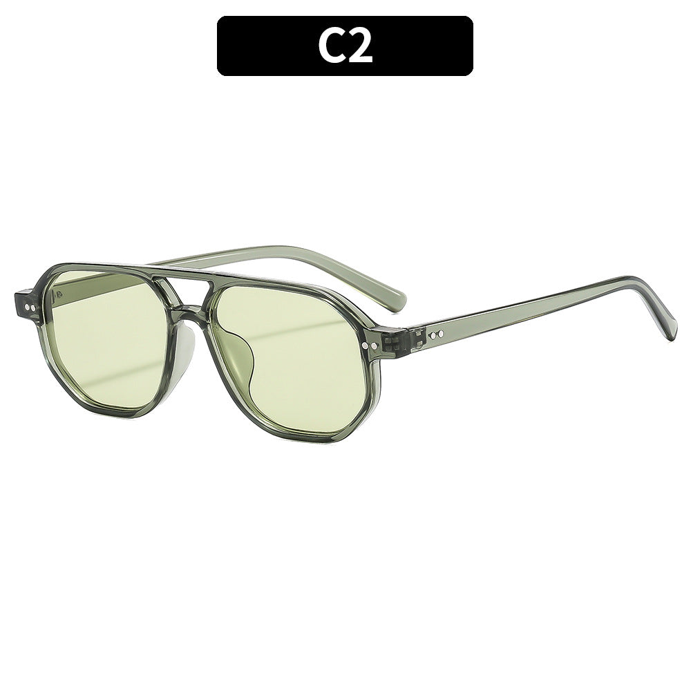 Moderne achteckige Sonnenbrille