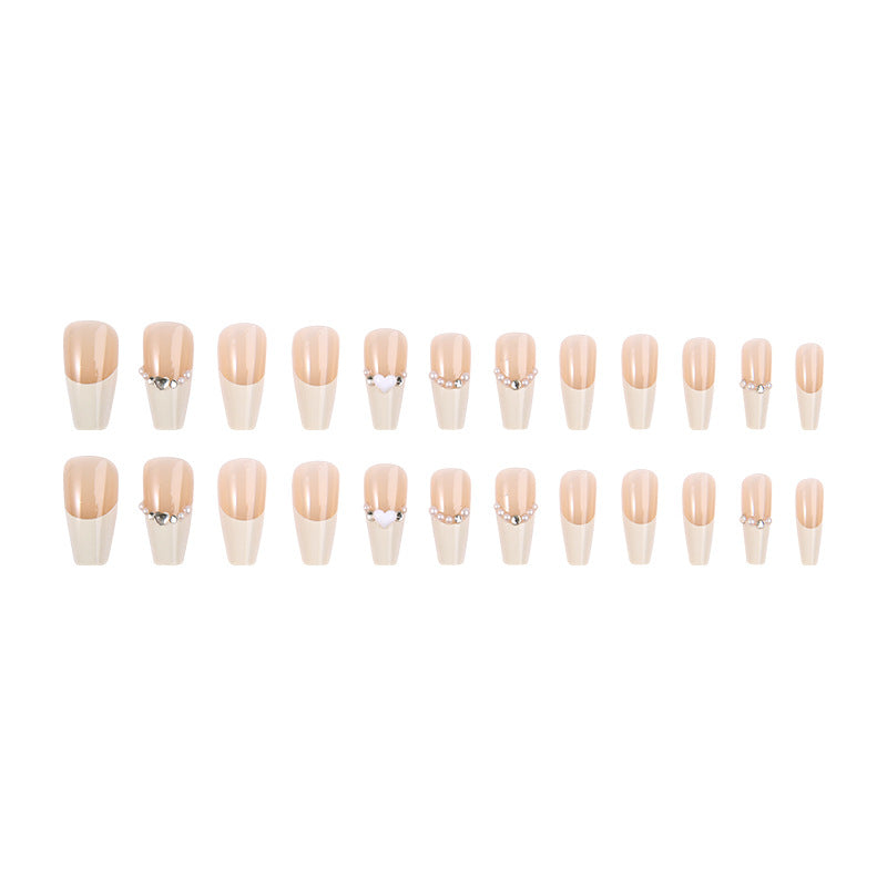Kunstnagelset mit eleganten Blumen- und Glitzerverzierungen Brehn