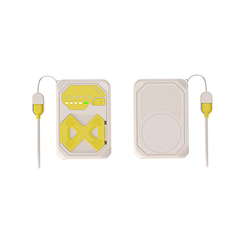 Tragbare Powerbank mit innovativer Schnellladefunktion und kabelloser Ladeoption Brehn