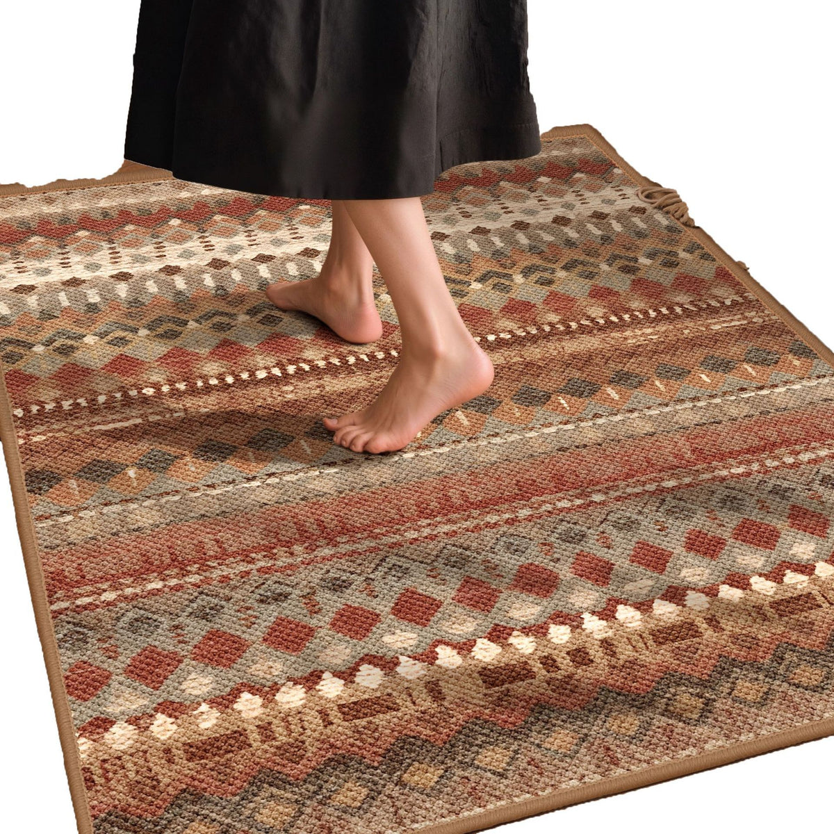 Vintage-inspirierter dekorativer Teppich Brehn