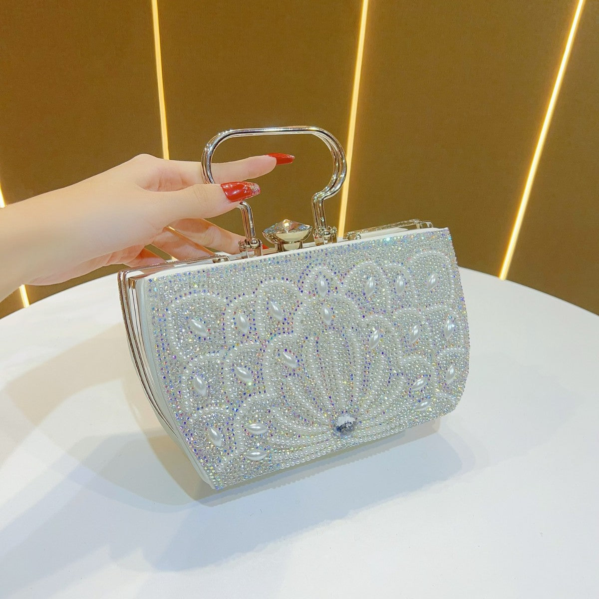 Elegante Schmuckabende Handtasche