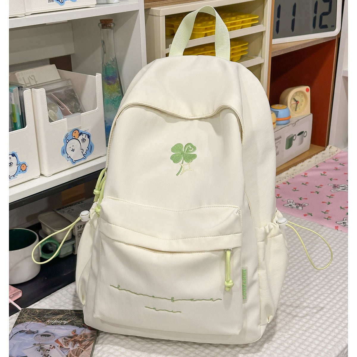 Bestickter Blumenmuster-Rucksack Brehn