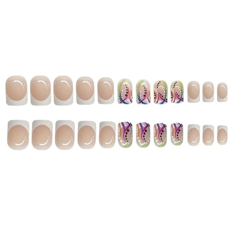 Künstlerische geometrische Nagelverlängerungen Brehn