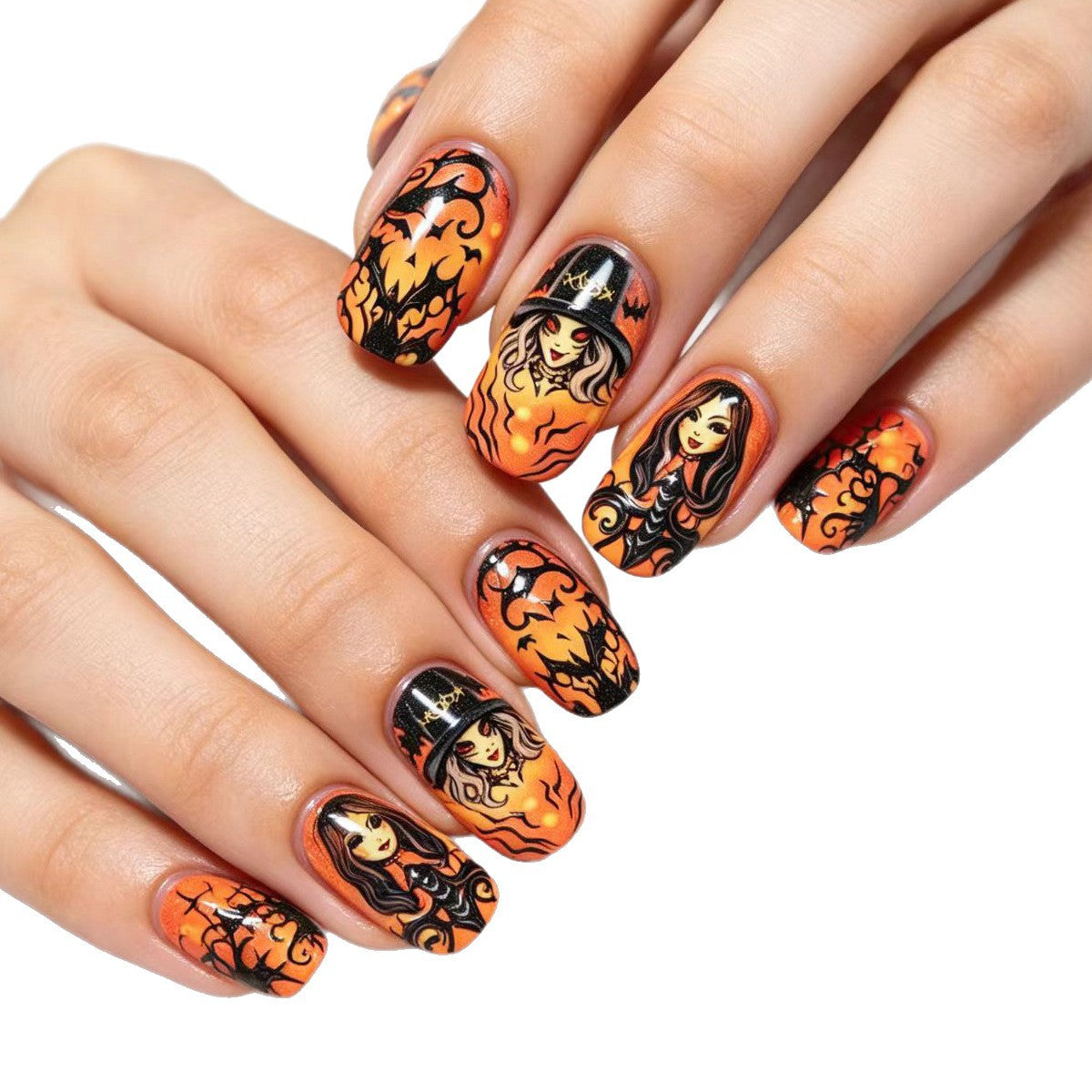 Kreative Kunstnägel Im Halloween-Stil Brehn