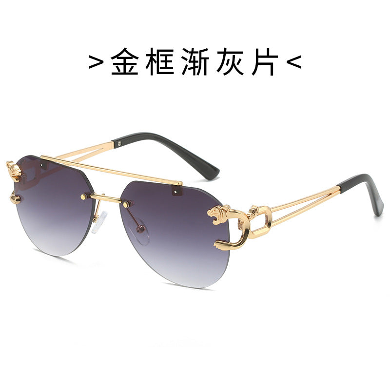 Damen Designer-Sonnenbrille mit elegantem Metallrahmen und polarisierenden Gläsern Brehn