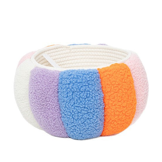 Gemütlicher Aufbewahrungskorb aus weichem Fleece