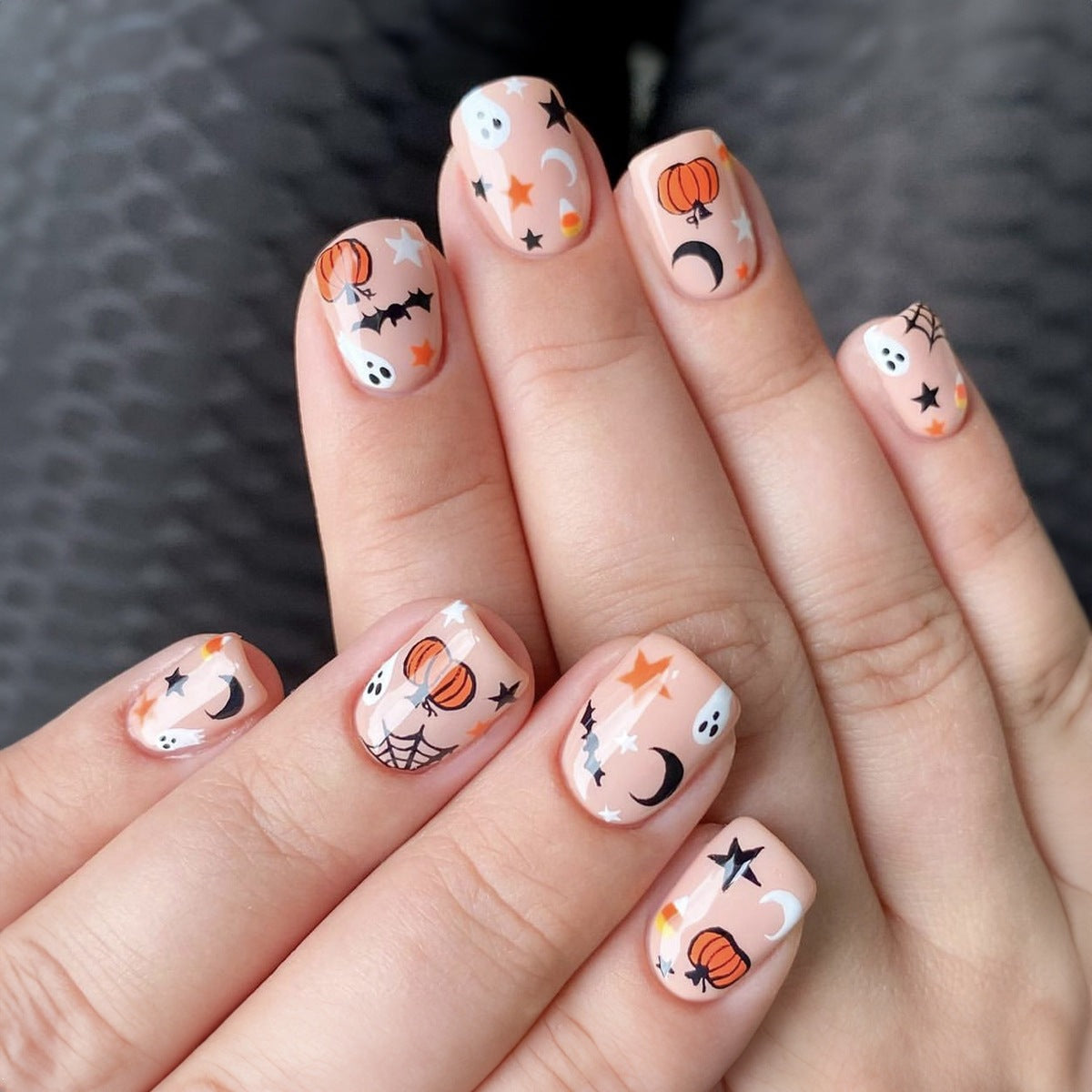 Kreatives Halloween Kunstnagelset Brehn