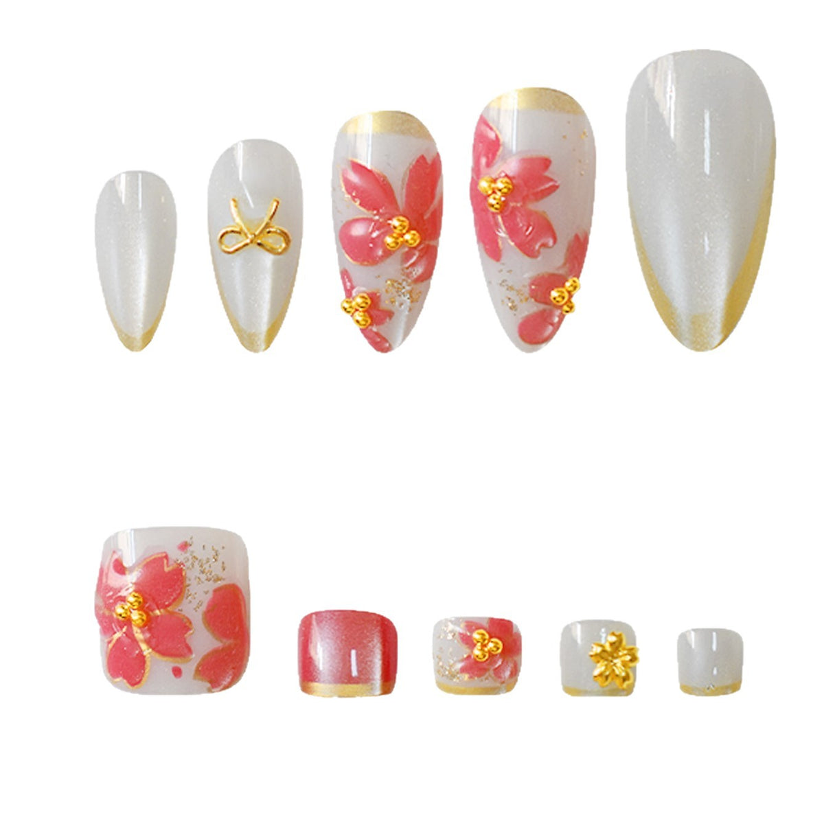 Blumendesign-Gel-Nagelkunst Brehn