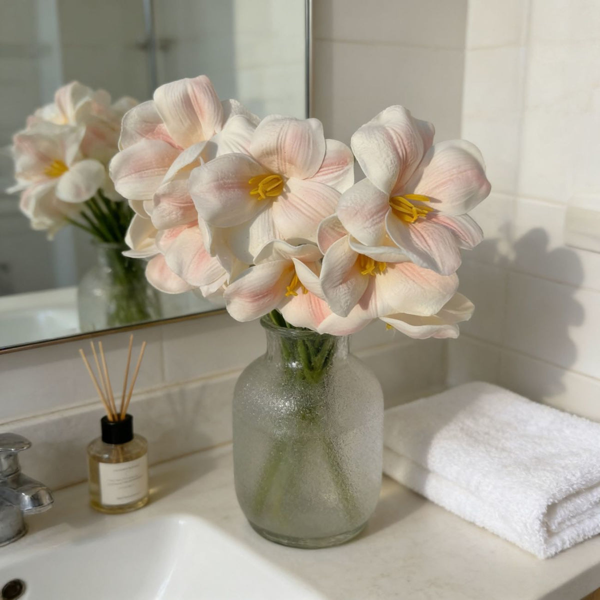 Dekorative Blumenanzeige