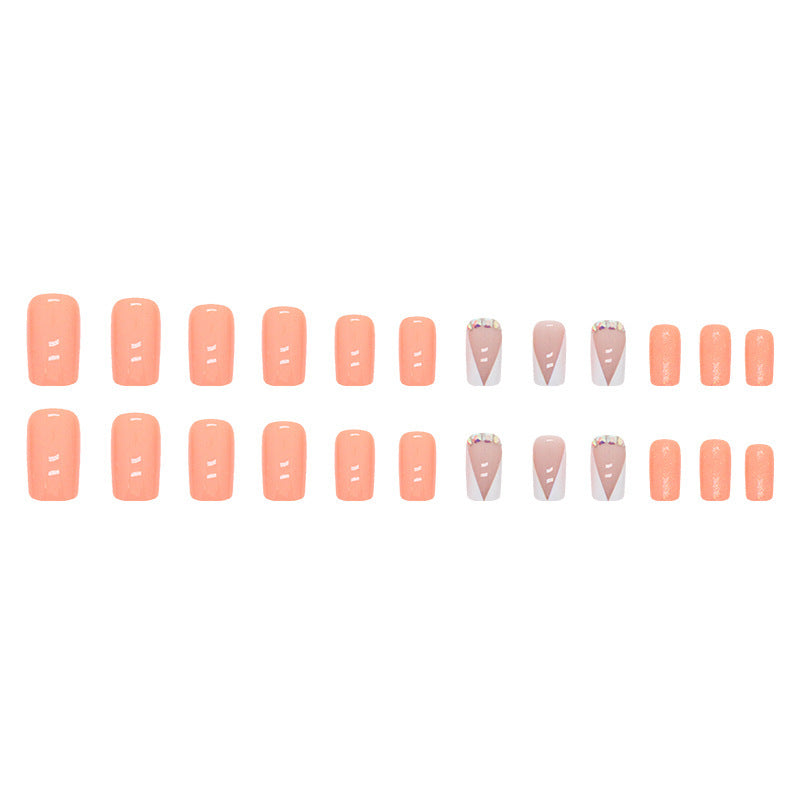 Elegante Kristallbesetzte Press-On Nageltips Brehn