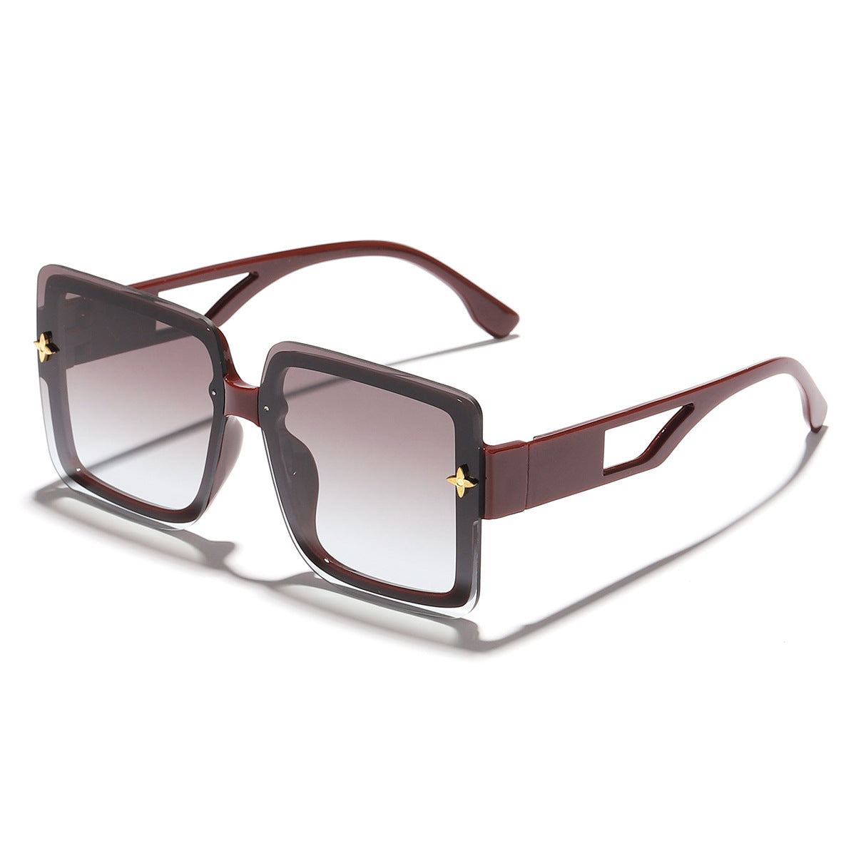 Damen modische quadratische Sonnenbrille mit elegantem Rahmen Brehn