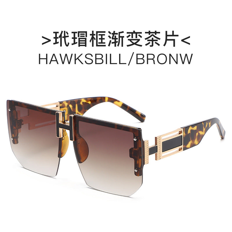 Damen futuristische Quadrat-Sonnenbrille Brehn