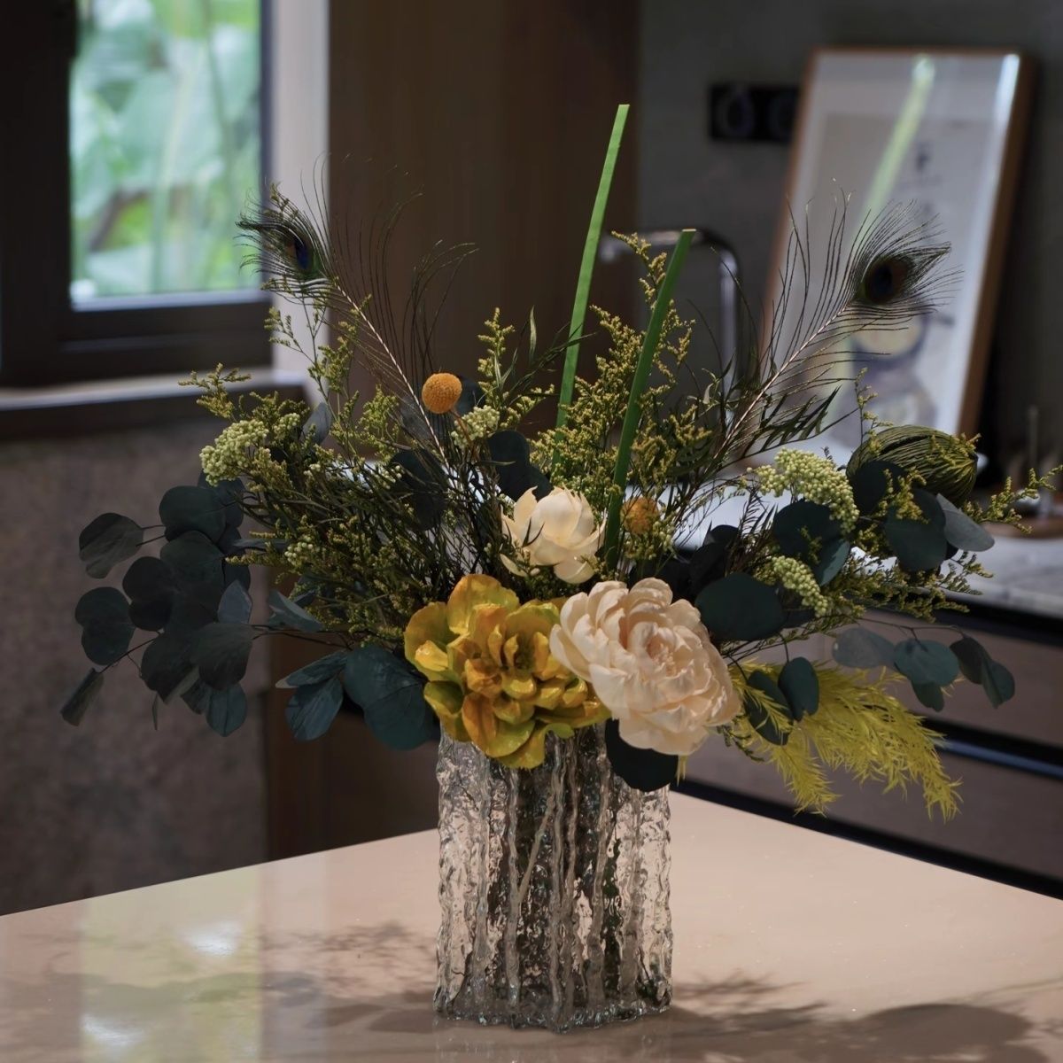 Charmante Trockenblumenarrangement