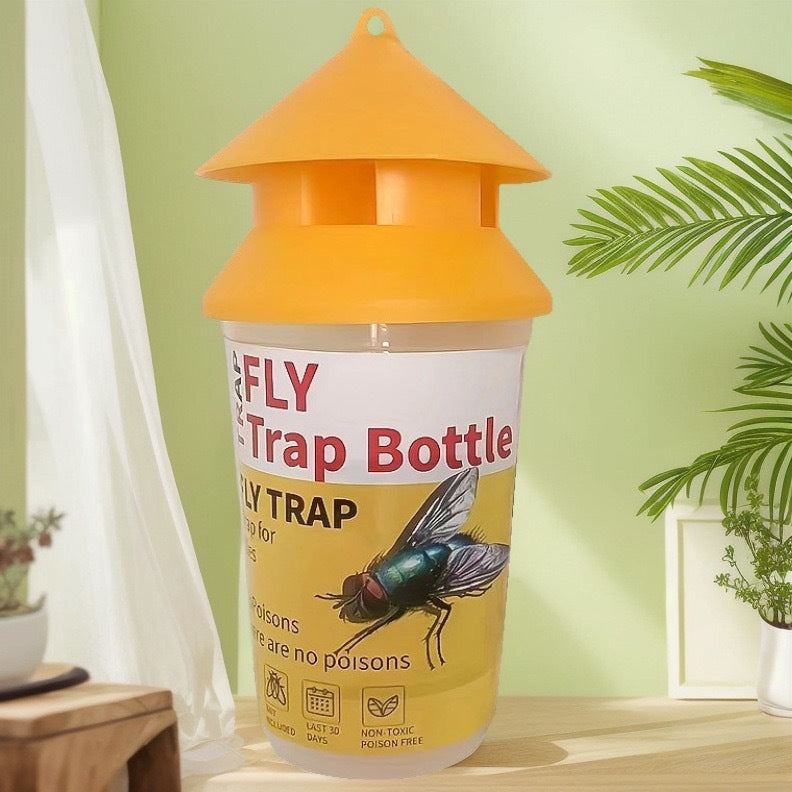 Wiederverwendbare Outdoor-Insektenfliegenfalle mit ungiftigem Köderreservoir und hängendem Baldachin Brehn