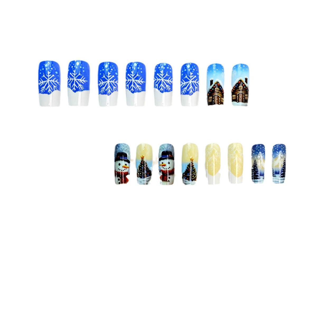 Festliche Winter-Themen Nail Art Brehn