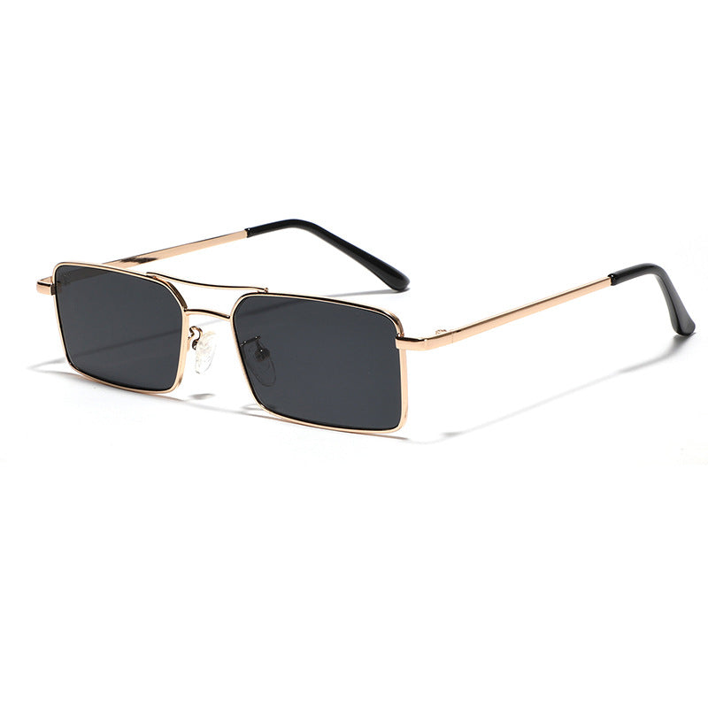 Damen modische rechteckige Brille mit stilvollem Metallrahmen Brehn