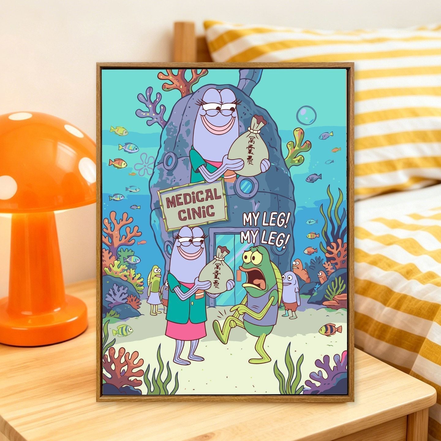 Cartoon-Themen Kunstdruck Brehn