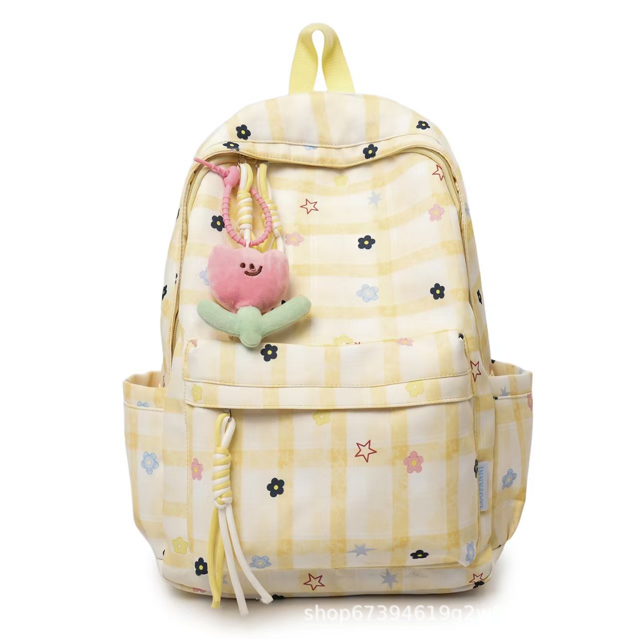 Verspielt Gittermuster Rucksack Brehn