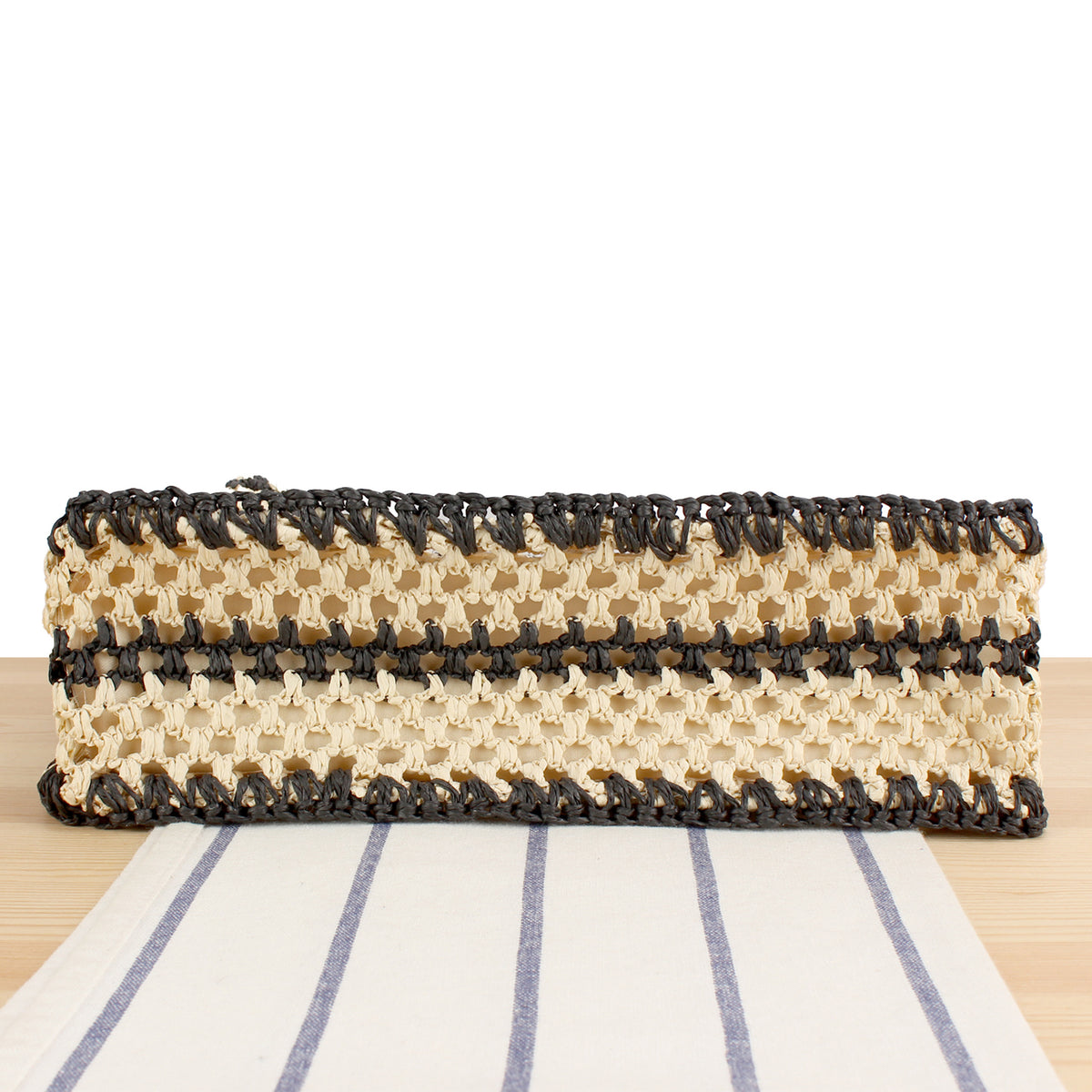 Handtasche mit Langlebigem Geflochtenem Design und Eleganten Ledergriffen Brehn