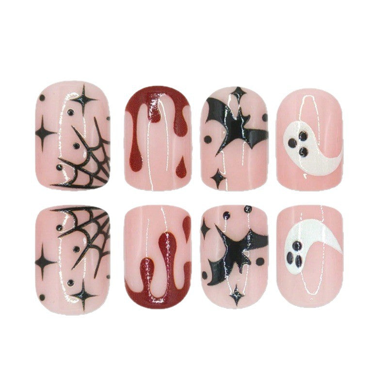 Künstlerische Halloween-Themen Nagelkunst Brehn