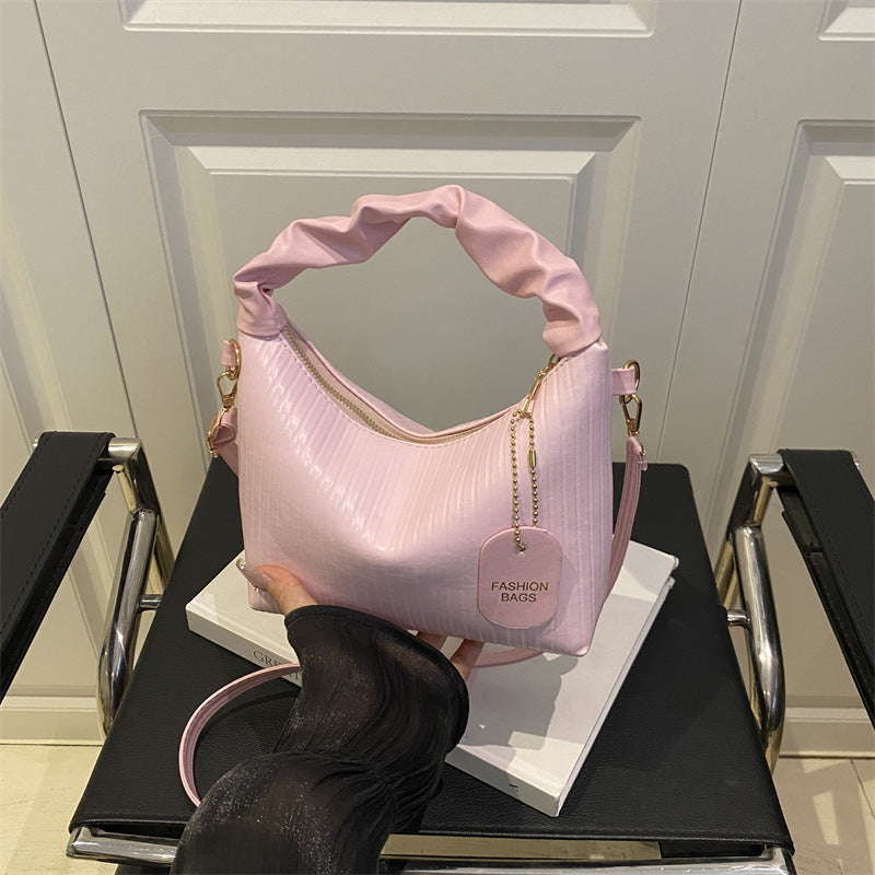 Rippstruktur Schultertasche Brehn