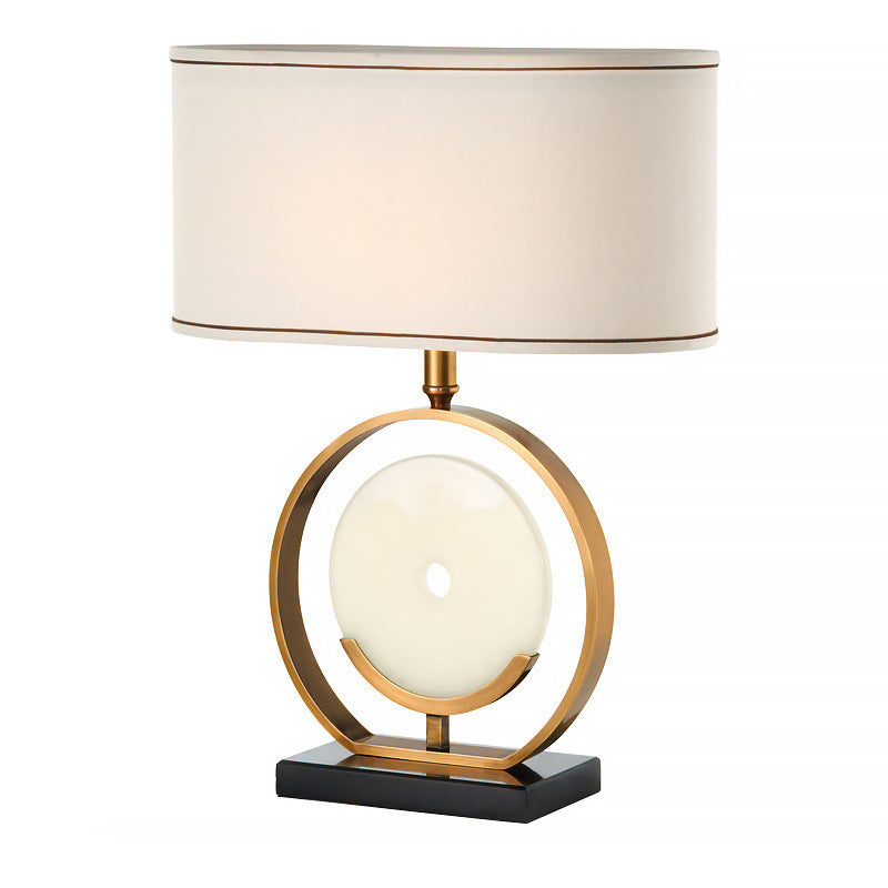 Zeitgenössische Tischlampe mit elegantem kreisförmigem Design