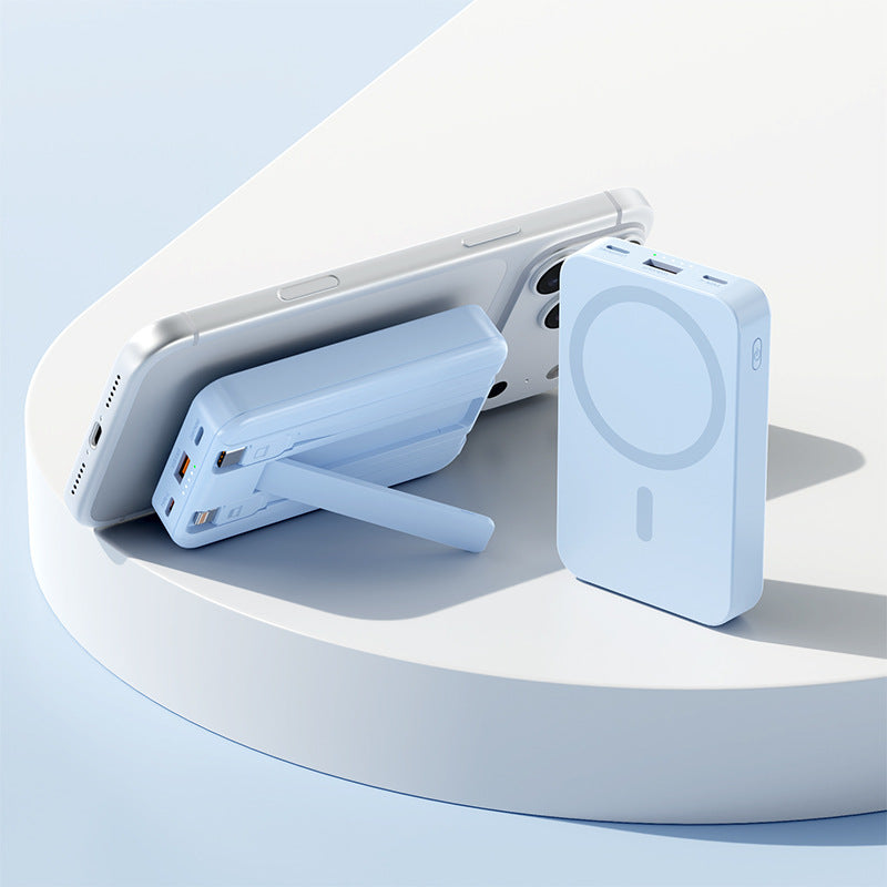 Tragbare Powerbank mit Magnetfunktion und Integriertem Standfuß Brehn