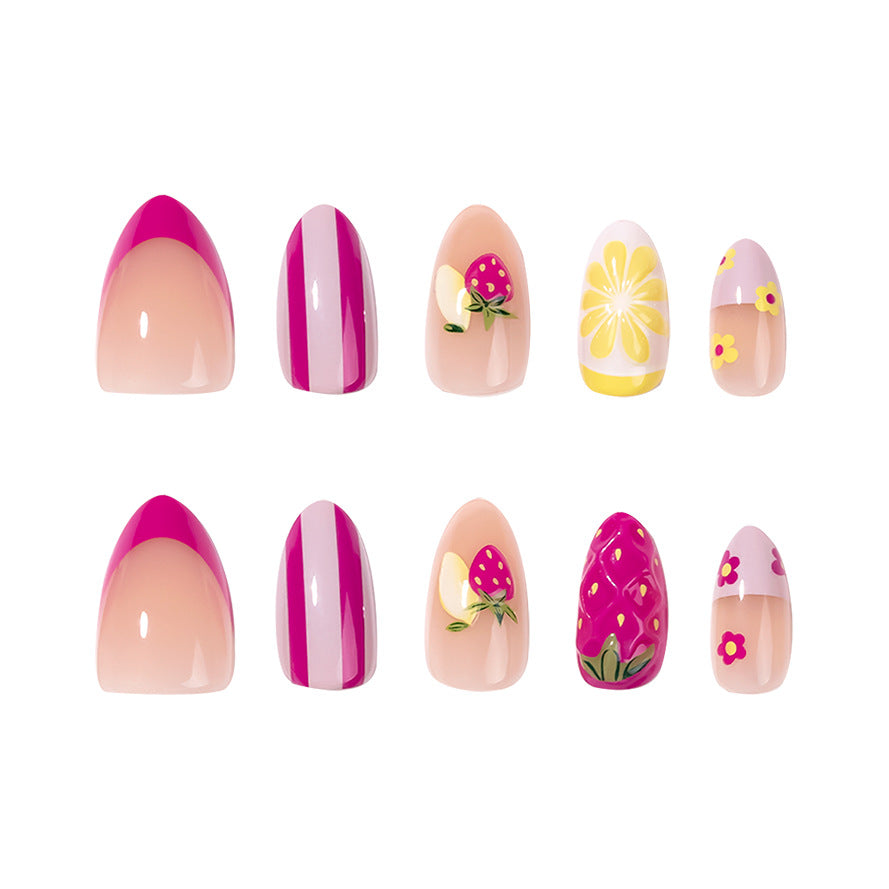 Kunstvolle Nagelkunst mit fruchtigem Design Brehn